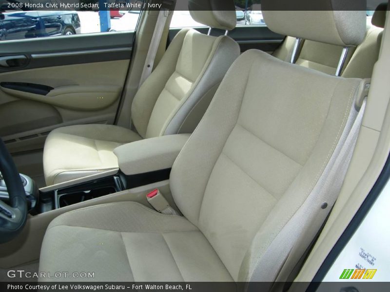 Taffeta White / Ivory 2008 Honda Civic Hybrid Sedan