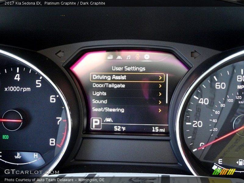  2017 Sedona EX EX Gauges