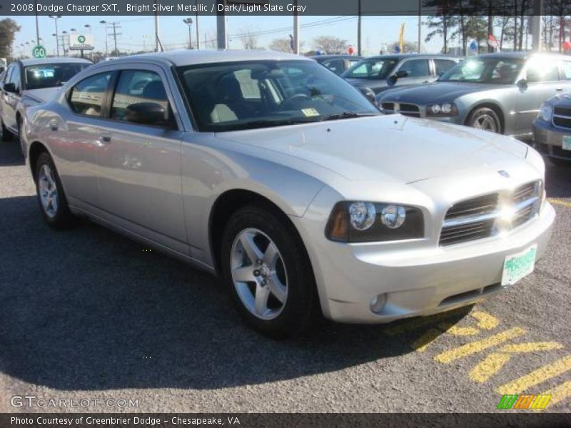 Bright Silver Metallic / Dark/Light Slate Gray 2008 Dodge Charger SXT