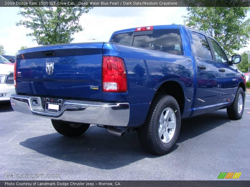 Deep Water Blue Pearl / Dark Slate/Medium Graystone 2009 Dodge Ram 1500 SLT Crew Cab