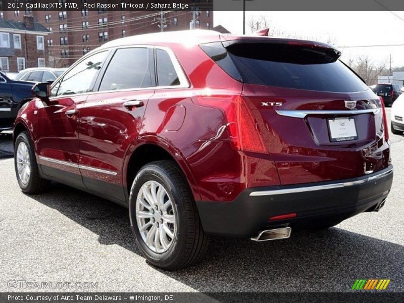 Red Passion Tintcoat / Sahara Beige 2017 Cadillac XT5 FWD