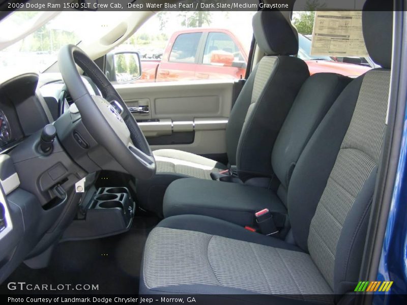 Deep Water Blue Pearl / Dark Slate/Medium Graystone 2009 Dodge Ram 1500 SLT Crew Cab