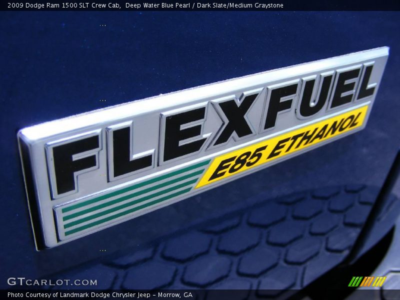 Deep Water Blue Pearl / Dark Slate/Medium Graystone 2009 Dodge Ram 1500 SLT Crew Cab