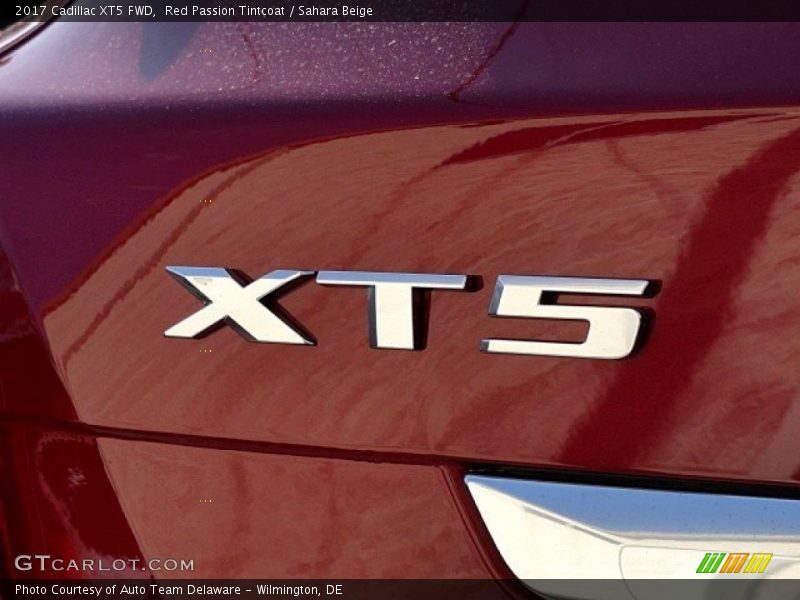 Red Passion Tintcoat / Sahara Beige 2017 Cadillac XT5 FWD