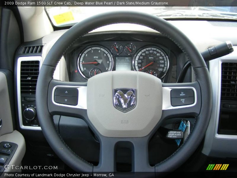 Deep Water Blue Pearl / Dark Slate/Medium Graystone 2009 Dodge Ram 1500 SLT Crew Cab