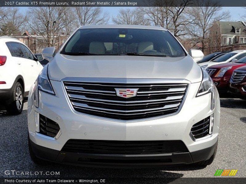 Radiant Silver Metallic / Sahara Beige 2017 Cadillac XT5 Premium Luxury