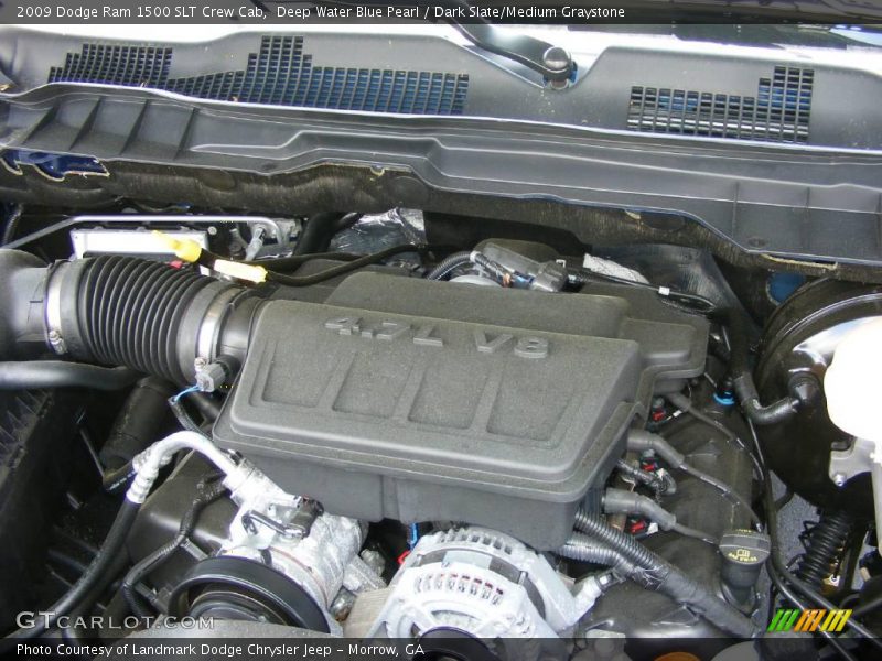 Deep Water Blue Pearl / Dark Slate/Medium Graystone 2009 Dodge Ram 1500 SLT Crew Cab