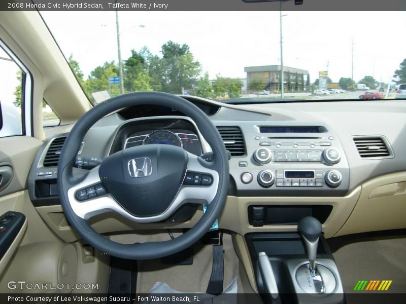 Taffeta White / Ivory 2008 Honda Civic Hybrid Sedan