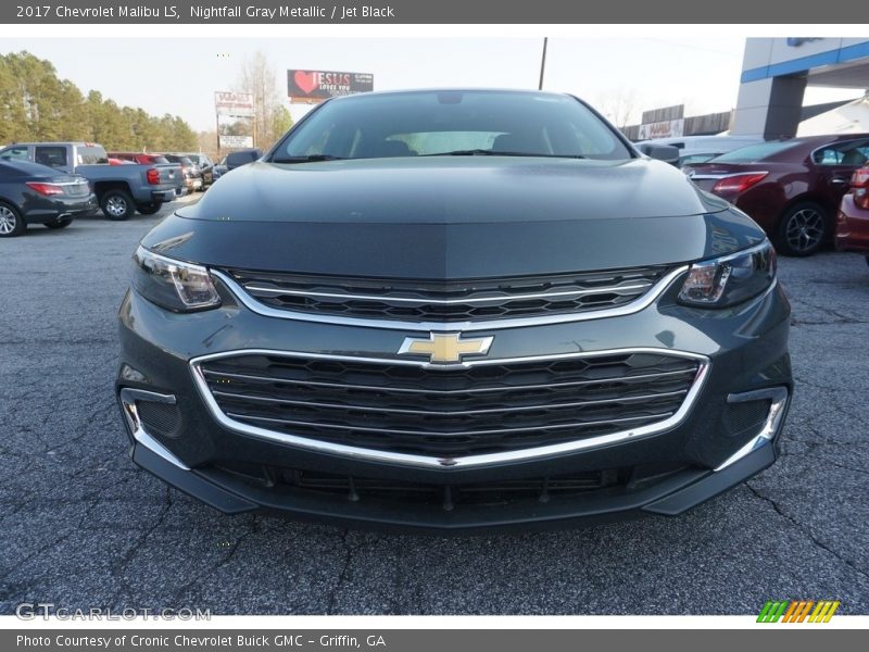 Nightfall Gray Metallic / Jet Black 2017 Chevrolet Malibu LS