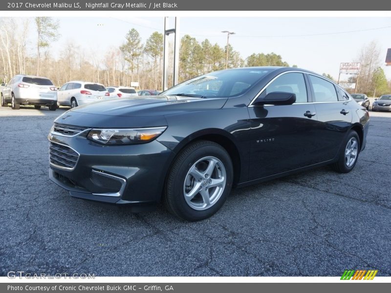 Nightfall Gray Metallic / Jet Black 2017 Chevrolet Malibu LS