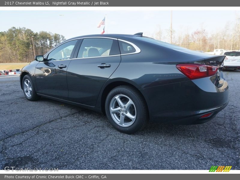 Nightfall Gray Metallic / Jet Black 2017 Chevrolet Malibu LS