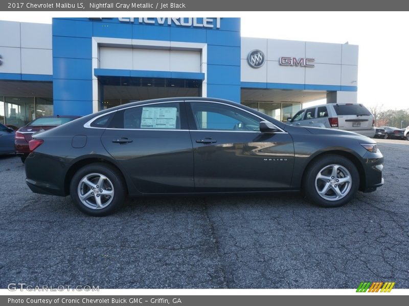 Nightfall Gray Metallic / Jet Black 2017 Chevrolet Malibu LS