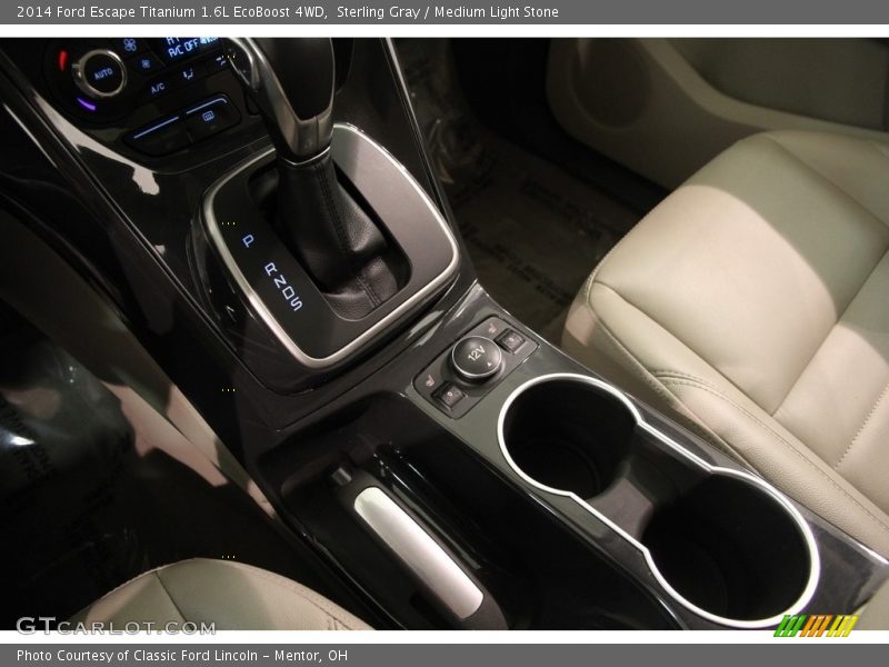 Sterling Gray / Medium Light Stone 2014 Ford Escape Titanium 1.6L EcoBoost 4WD