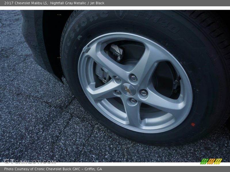 Nightfall Gray Metallic / Jet Black 2017 Chevrolet Malibu LS