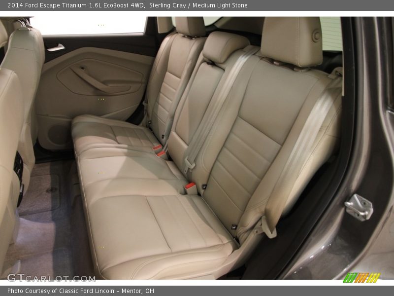 Sterling Gray / Medium Light Stone 2014 Ford Escape Titanium 1.6L EcoBoost 4WD