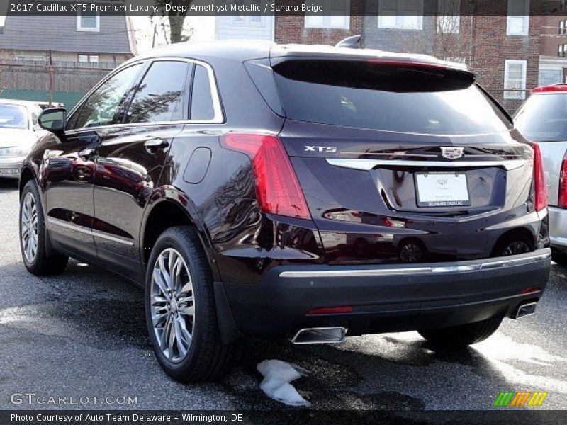 Deep Amethyst Metallic / Sahara Beige 2017 Cadillac XT5 Premium Luxury