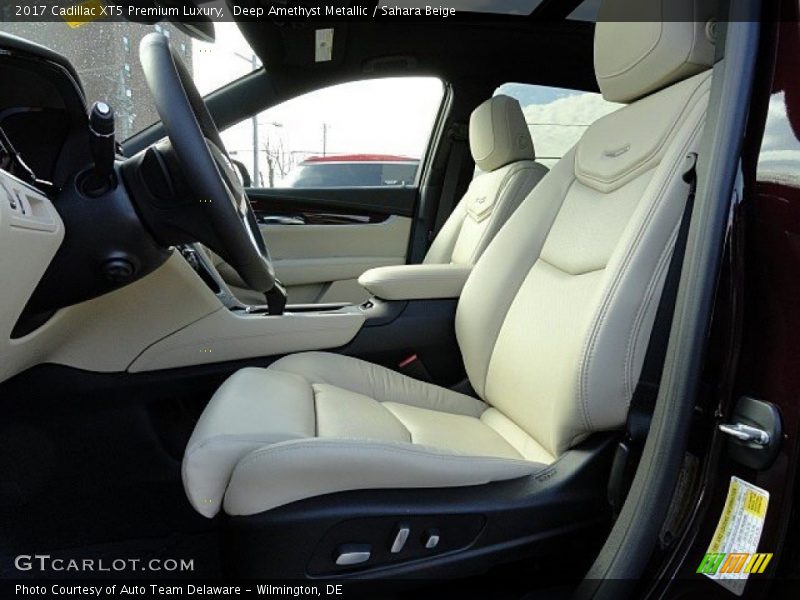 Deep Amethyst Metallic / Sahara Beige 2017 Cadillac XT5 Premium Luxury