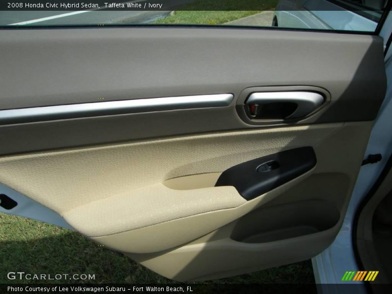 Taffeta White / Ivory 2008 Honda Civic Hybrid Sedan