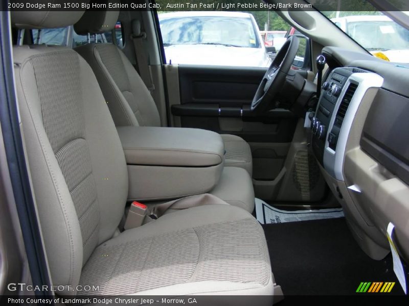 Austin Tan Pearl / Light Pebble Beige/Bark Brown 2009 Dodge Ram 1500 Big Horn Edition Quad Cab