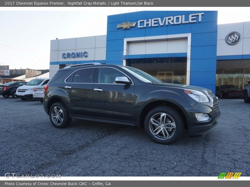 Nightfall Gray Metallic / Light Titanium/Jet Black 2017 Chevrolet Equinox Premier