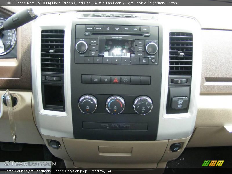 Austin Tan Pearl / Light Pebble Beige/Bark Brown 2009 Dodge Ram 1500 Big Horn Edition Quad Cab