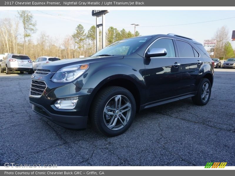 Nightfall Gray Metallic / Light Titanium/Jet Black 2017 Chevrolet Equinox Premier