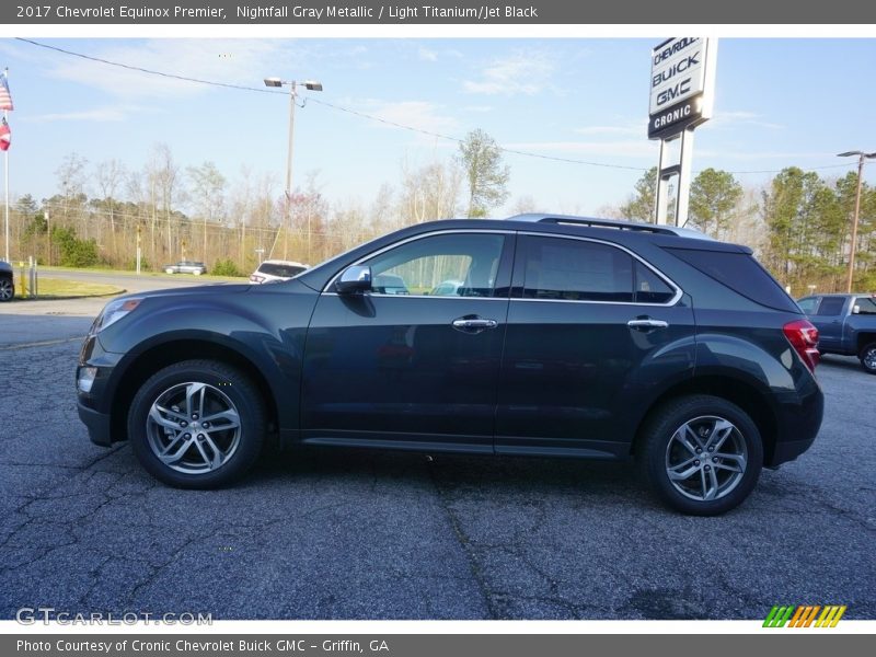 Nightfall Gray Metallic / Light Titanium/Jet Black 2017 Chevrolet Equinox Premier