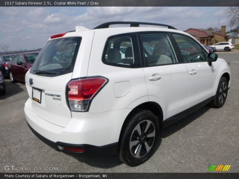 Crystal White Pearl / Gray 2017 Subaru Forester 2.5i