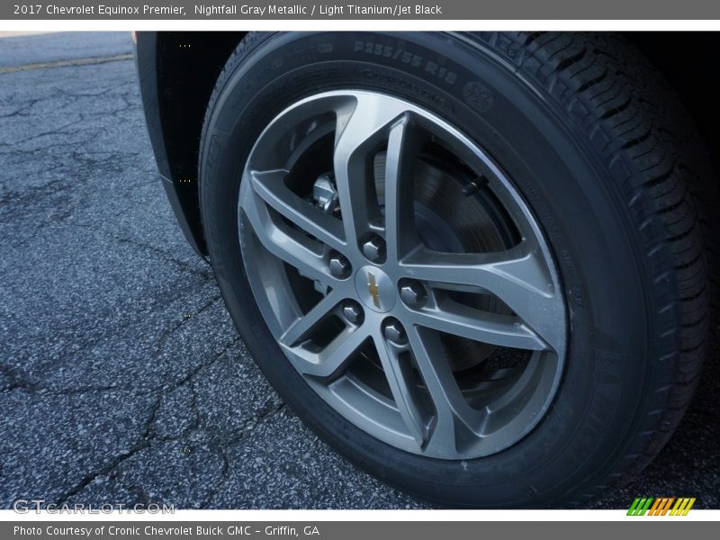 Nightfall Gray Metallic / Light Titanium/Jet Black 2017 Chevrolet Equinox Premier
