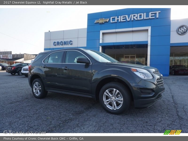Nightfall Gray Metallic / Jet Black 2017 Chevrolet Equinox LS