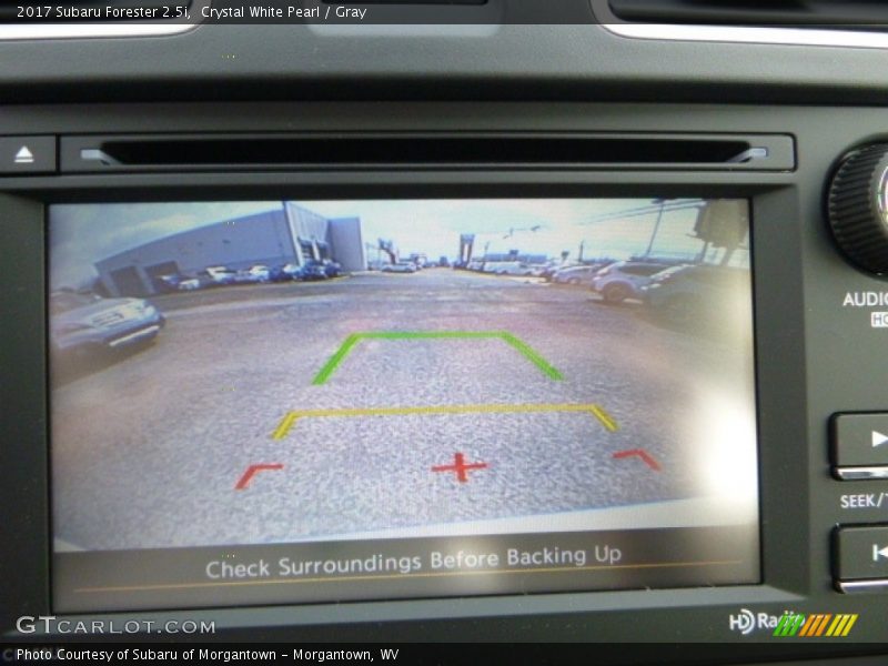 Crystal White Pearl / Gray 2017 Subaru Forester 2.5i