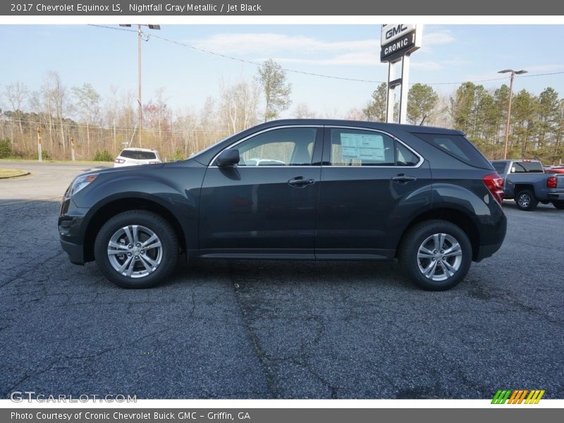 Nightfall Gray Metallic / Jet Black 2017 Chevrolet Equinox LS