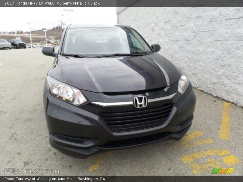 Mulberry Metallic / Black 2017 Honda HR-V LX AWD