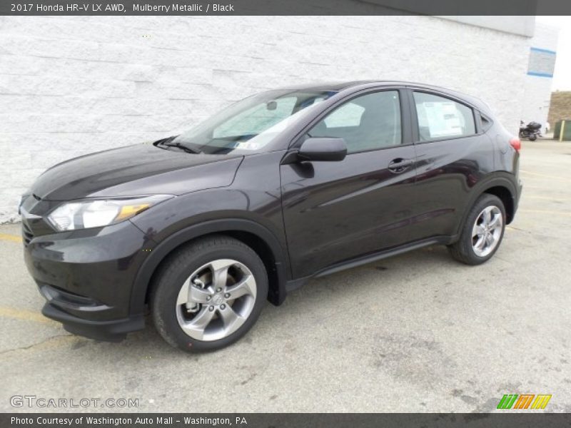 Mulberry Metallic / Black 2017 Honda HR-V LX AWD