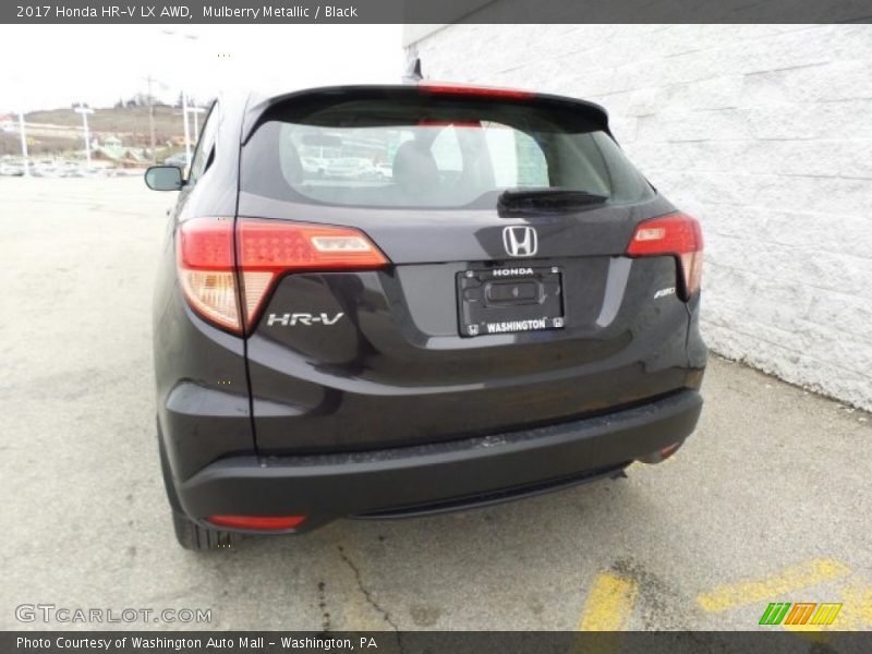 Mulberry Metallic / Black 2017 Honda HR-V LX AWD