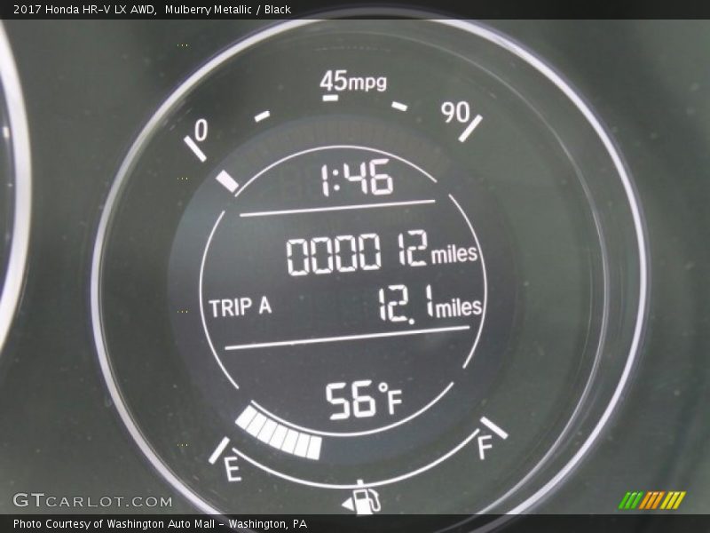 Mulberry Metallic / Black 2017 Honda HR-V LX AWD