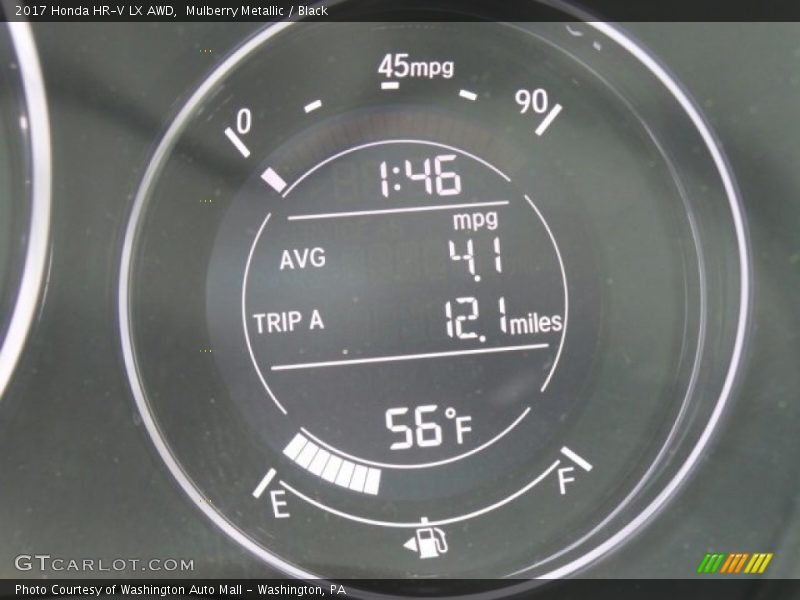 Mulberry Metallic / Black 2017 Honda HR-V LX AWD