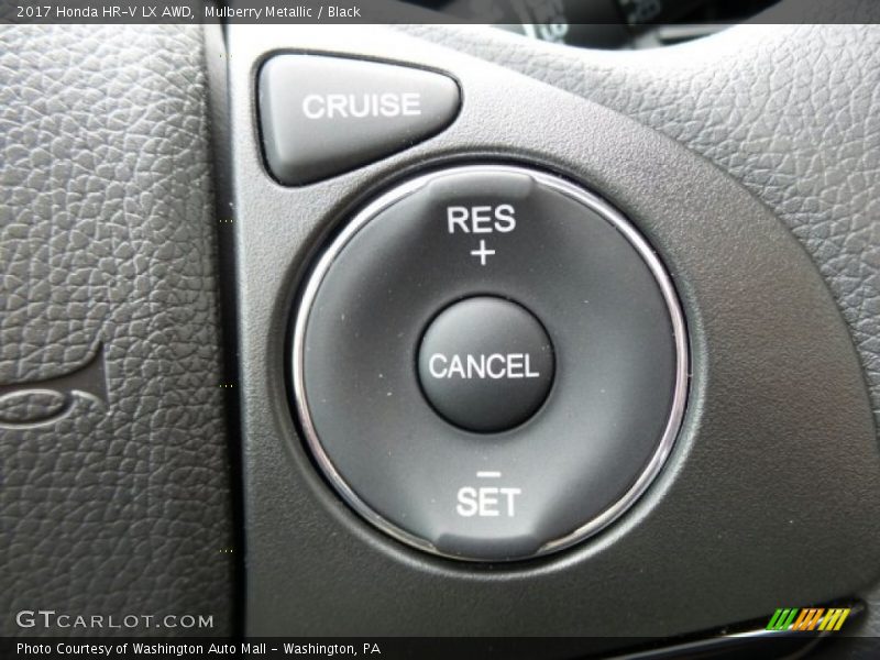 Mulberry Metallic / Black 2017 Honda HR-V LX AWD