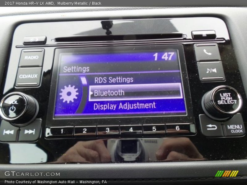 Mulberry Metallic / Black 2017 Honda HR-V LX AWD