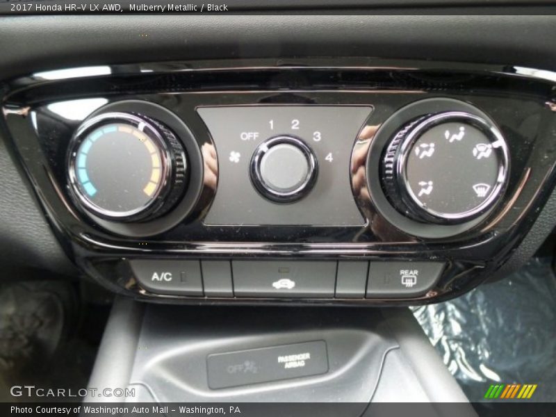 Mulberry Metallic / Black 2017 Honda HR-V LX AWD