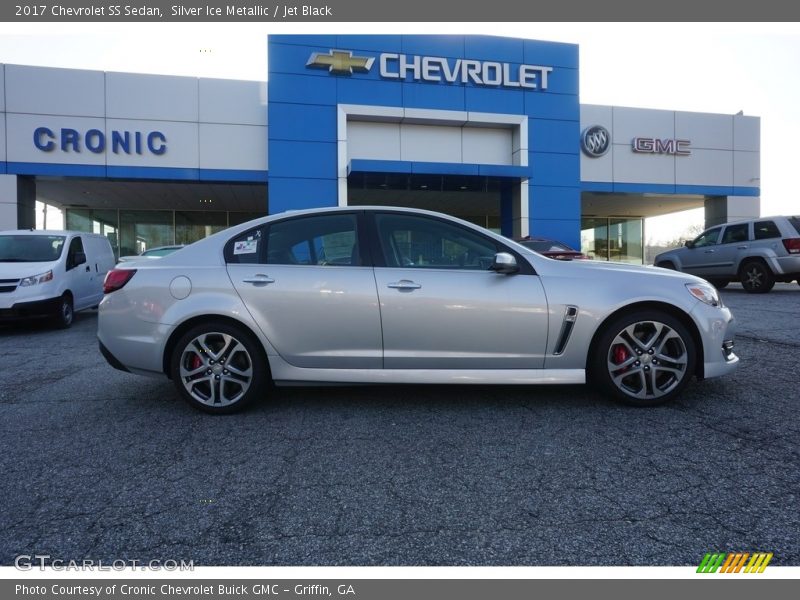 Silver Ice Metallic / Jet Black 2017 Chevrolet SS Sedan