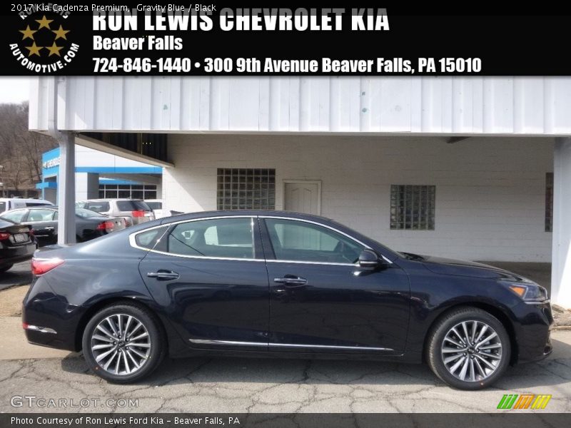 Gravity Blue / Black 2017 Kia Cadenza Premium