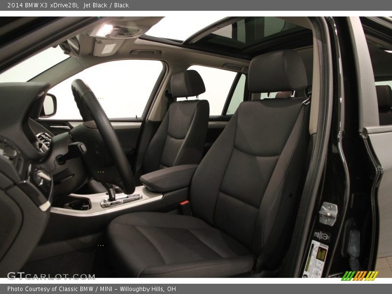 Jet Black / Black 2014 BMW X3 xDrive28i