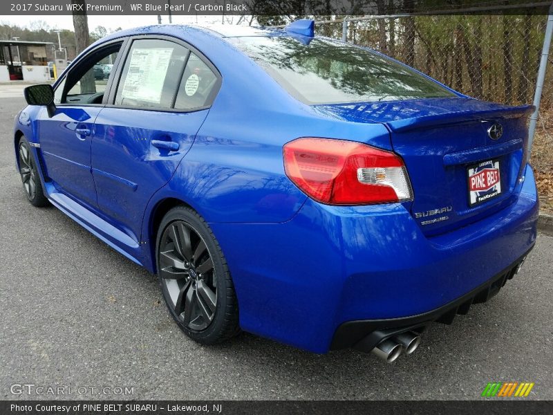 WR Blue Pearl / Carbon Black 2017 Subaru WRX Premium