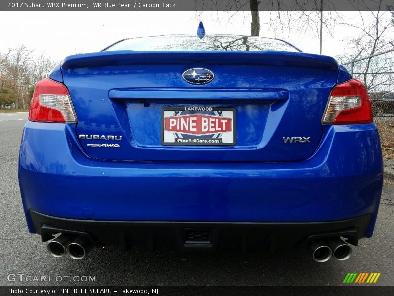 WR Blue Pearl / Carbon Black 2017 Subaru WRX Premium