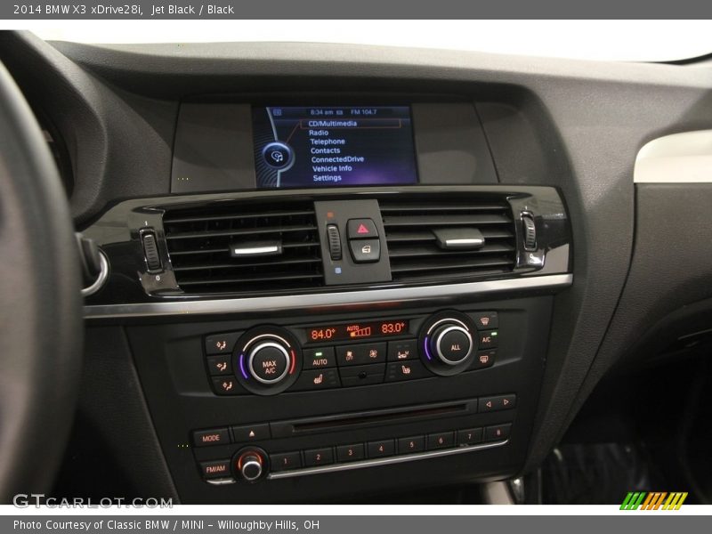Jet Black / Black 2014 BMW X3 xDrive28i