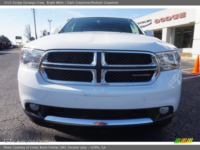 Bright White / Dark Graystone/Medium Graystone 2013 Dodge Durango Crew