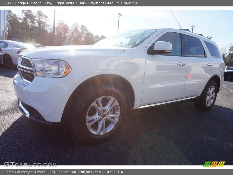Bright White / Dark Graystone/Medium Graystone 2013 Dodge Durango Crew