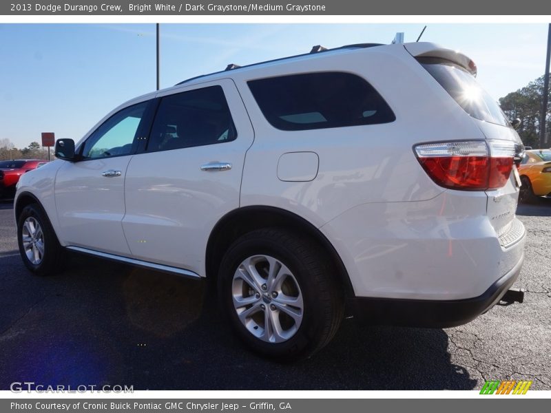 Bright White / Dark Graystone/Medium Graystone 2013 Dodge Durango Crew