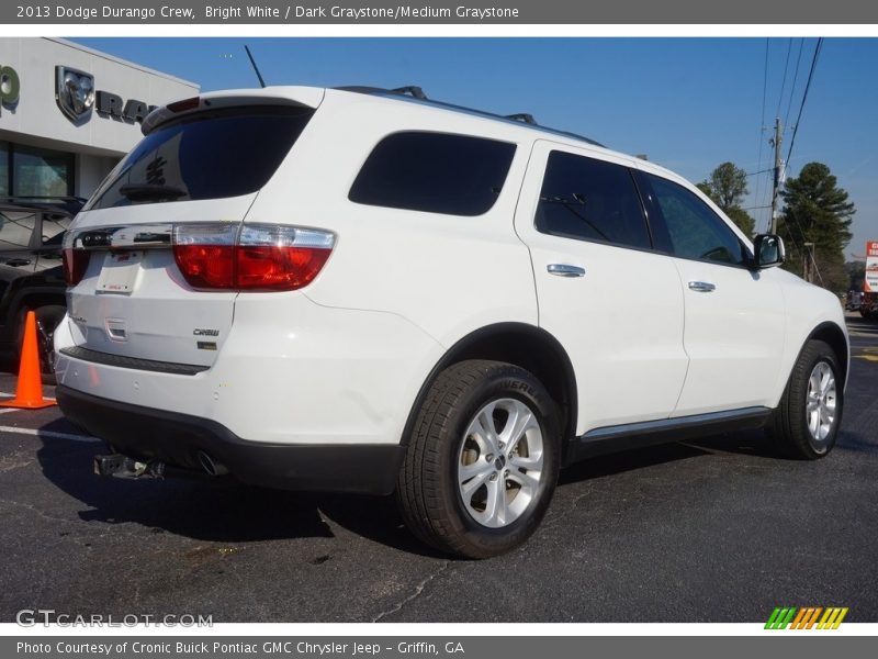 Bright White / Dark Graystone/Medium Graystone 2013 Dodge Durango Crew